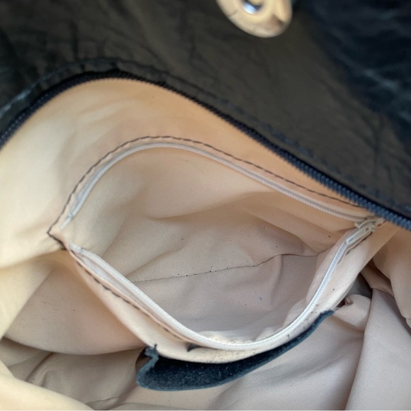 L'Artigiano Sorrentino black leather purse bag made in Italy - Picture 10 of 14